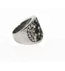 Ring with crystals Black Silver