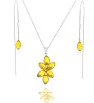 Jewelry set Yellow Rhinestones