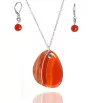 Agate jewelry set