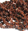 Mahogany Obsidian chips 3-9mm - 90cm