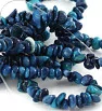 Blue gemstones chips 3-9mm - 85cm