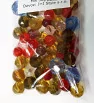 Color Mix of crystal beads 6-12mm - 50g