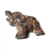 Gemstones Elephant Pendants 27x25x7mm