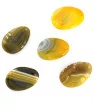 Natural Yellow Agate Pendants 48x32x10mm