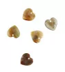 Natural Agate Heart Pendants 18mm - 1Pcs