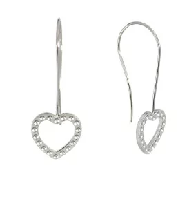 Stainless Steel 316 Earwires heart - 1Pc