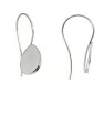 Stainless Steel 316 Earwires drop 14x10mm - 1Pc