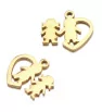 Stainless Steel Charm children gold 14mm - 1Pc