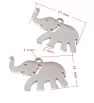 Stainless Steel Charm Elephant 13mm - 1Pc