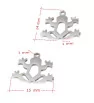 Stainless Steel Charm Frog 14mm - 1Pc