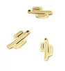 Stainless Steel Charm gold cactus 17mm - 1Pc