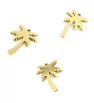 Stainless Steel Charm gold Palm 20mm - 1Pc