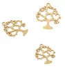 Stainless Steel Charm gold Tree 18mm - 1Pc