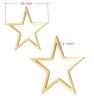 Stainless Steel gold Star 16-29mm - 1Pc