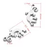 Stainless Steel Charm Gecko 18mm - 1Pc