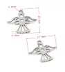 Stainless Steel Charm Angel 17mm - 1Pc
