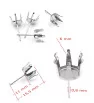 Stainless Steel Earring Post 3-10mm - 1Pc