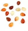 Red agate Cabochons Drop 14x10mm - 1Pc