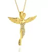 Gold Angel Pendant with chain