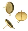 Stainless Steel Earrings 6mm Gold - 1Pc