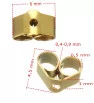 Stainless steel Ear Nuts gold - 1Pcs+P