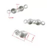 Stainless Steel Bead Tips 8x3mm - 100Pc