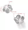 Stainless Steel Beads cap 13mm - 1Pc+P