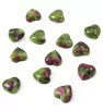 Ruby in Zoisite Cabochons Heart 10mm - 1Pc