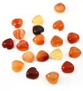 Red Agate Cabochons Heart 10mm - 1Pc