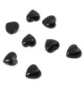 Černé Kabošony srdce 10mm Obsidián - 1Ks
