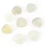 White agate Cabochons Heart 10mm - 1Pc