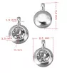 Stainless Steel Charm 9mm - 1Pc