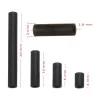 Stainless Steel tube beads 4-20mm Black - 1Pc