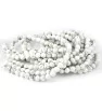 Natural White Turquoise Beads 4-6mm - 1Strand