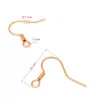 Stainless Steel Hook Earwire 18x0,7mm Rose Gold - 1Pc+P