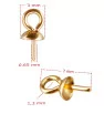Stainless Stainless rose gold pendant 3x0,7mm - 1Pc+