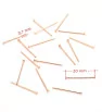 Stainless Steel Headpins 0,7mm Rose Gold 1Pc+