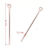 Stainless Steel eyepins 0,7mm Rose Gold 1Pc+