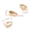 Stainless Steel Pinch Bail 7-10mm rose gold - 1Pc+