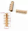 Stainless Stainless magnetic clasp 25mm rose gold - 1Pair