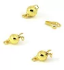 Stainless Stainless 8mm Ball Clasp Gold plated- 1Pc