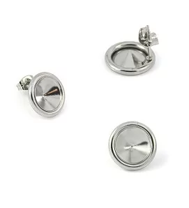 Stainless Steel Ear Studs Ring 14-10mm - 1Pc