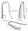Hook earwire with ring - 1Pc+P