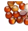 Red Agate Cabochons 4-20mm - 1Ks
