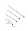 Stainless Steel Headpins 2x0,5mm - 100Pcs