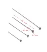 Stainless Steel HeadPin with bead - 1Pcs