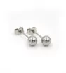 Stainless steel earrings Plated - 1pair