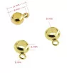Rondells 6-8mm with loop Gold plated - 1Pc