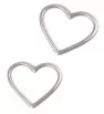 Stainless steel heart 28x24mm - 1Pc