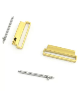 Stainless connectors For Samsung and 20mm Watch Gold - 2Pcs